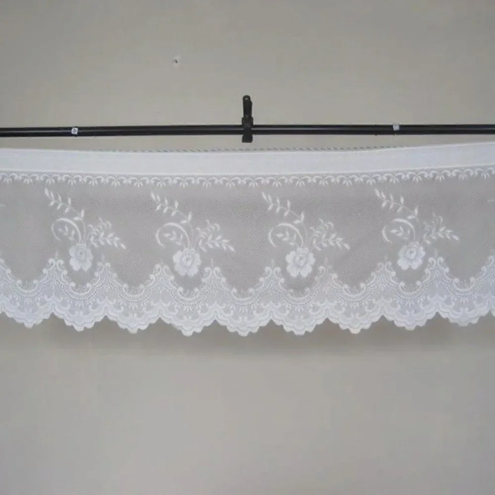 Curtain Lace Valance Floral Flowers 17